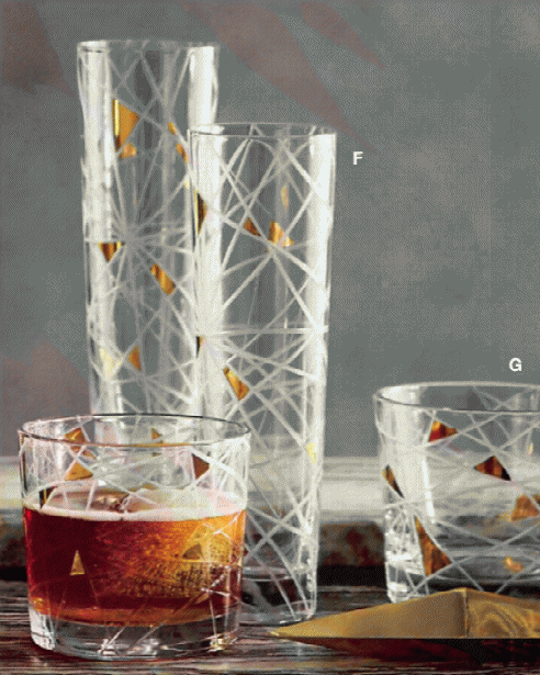 Abstract Geometry Glassware By Roost