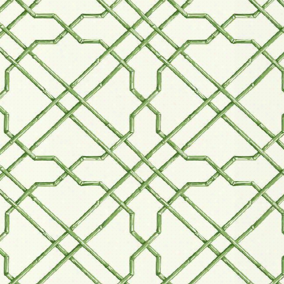 Bamboo Trellis Wallpaper In Green Design By York Wallcoverings