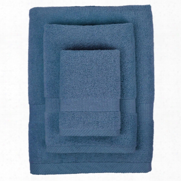 Bamboo Viscose Towel Set In Midnight Blue