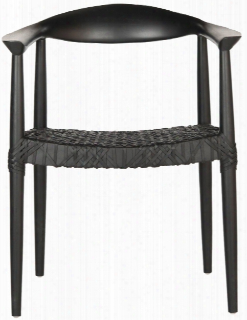 Bandelier Arm Chair In Black Design By Safavieh