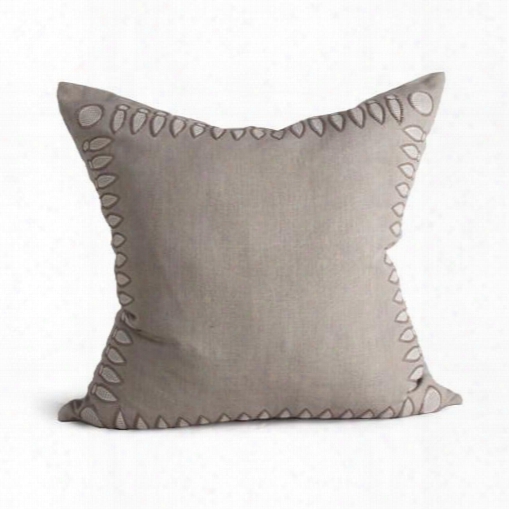 Basilica Pillow In Stone & Cream Design By Bliss Studio