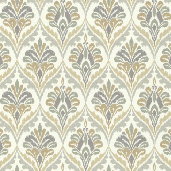 Basilica Wallpaper In Beige And Grey Design By Carey Lind For York Wallcoverings