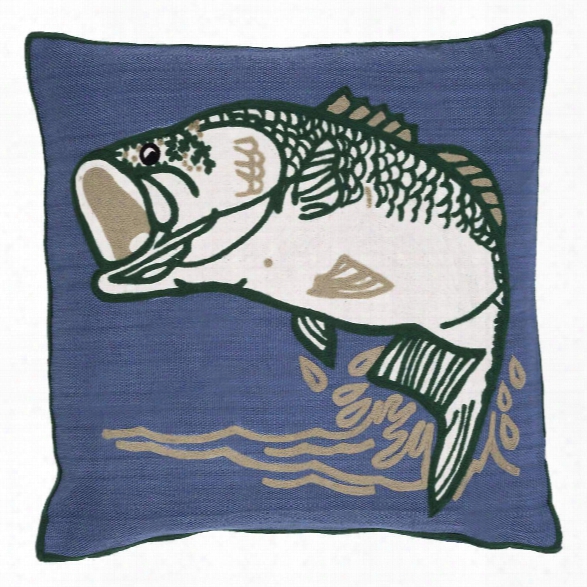 Bass Indoor/outdoor Pillow Design By Fresh American