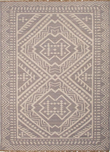 Batik Collection Miao Rug In Grey Design By Jaipur