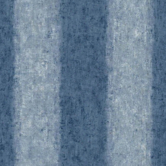 Batik Ogee Stripe Wallpaper In Blue Design By Carey Lind For York Wallcoverings