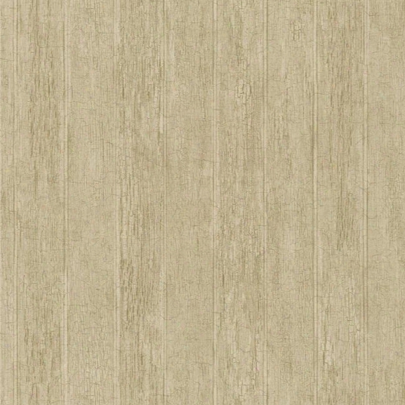 Bead Board Wallpaper In Brown By York Wallcoverings