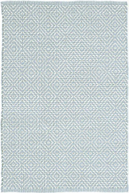 Beatrice Blue Woven Cotton Rug Design By Dash & Albert