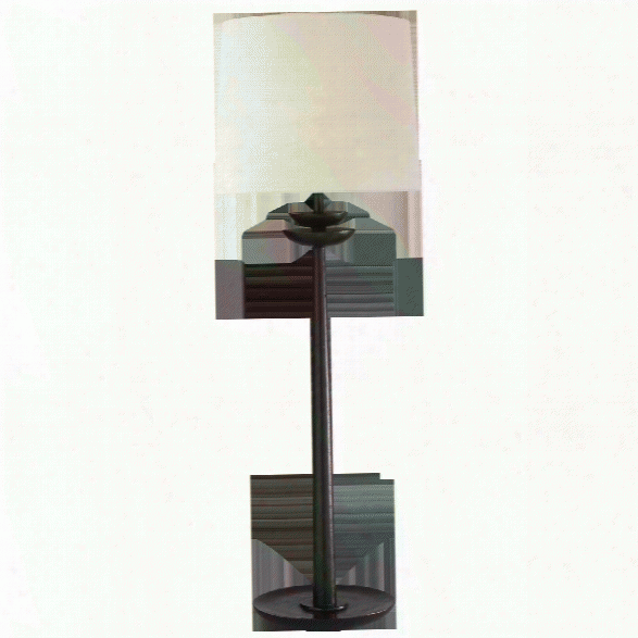 Beaumont Medium Buffet Lamp In Various Finishes W/ Linen Shade Design By Aerin