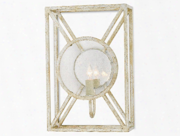 Beckmore Wall Sconce In Silver Granello Design By Currey & Company