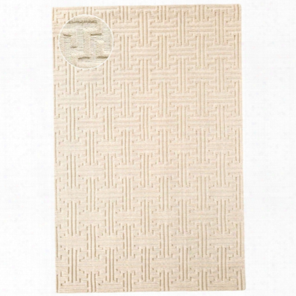 Beekman Ivory Jacquard Loom Knotted Rug Design By Dash & Albert