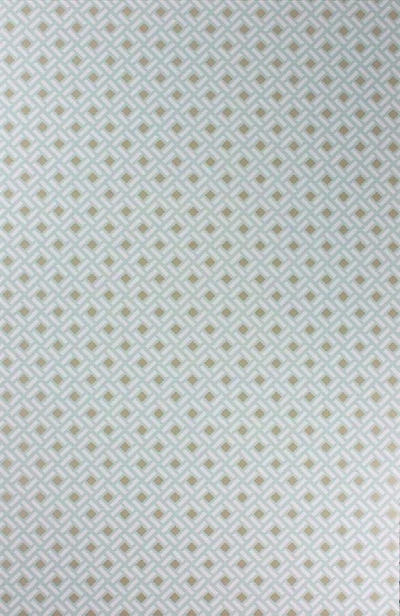 Sample Kelburn Wallpaper In Aqua And Gilver By Nina Campbell For Osborne & Little