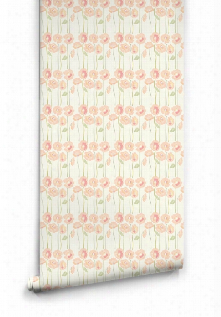 Sample Long Stem Posies Wallpaper From The Love Mae Collection By Milton & King