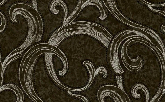 Sample Of Abstract Swirl Wallpaper In Black- Seabrook Designs