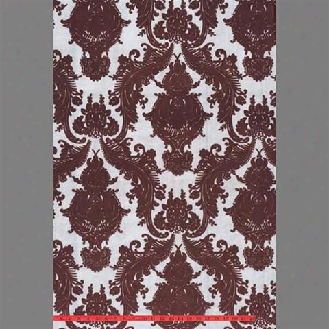 Sample Of Burgundy Heirloom Velvet Flocked Wallpaper By Burke Decor