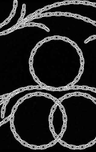 Sample Of Chains Wallpaper In Black And White - Kreme