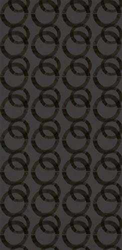 Sample Of Painted Circles Wallpaper In Charcoal - Kreme