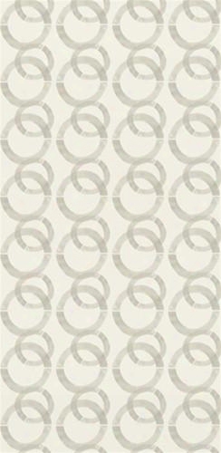 Sample Of Painted Circles Wallpaper In Ivory And Bone - Kreme