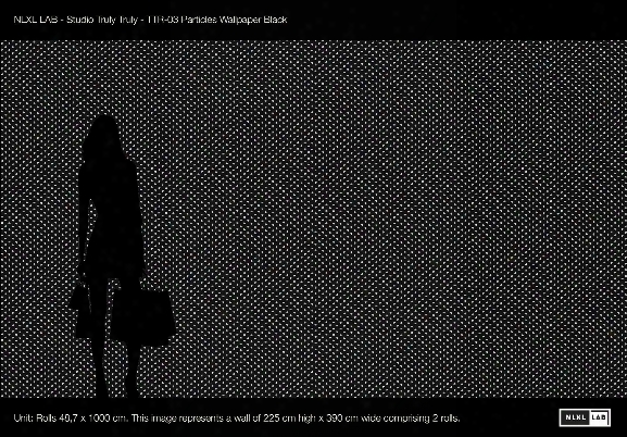 Sample Particles Wallpaper In Black Design By Truly Truly For Nlxl Wallpaper