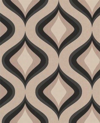 Sample Trippy Charcoal Wallpaper By Graham And Brown