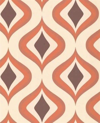 Sample Trippy Orange Wallpaper By Graham And Brown