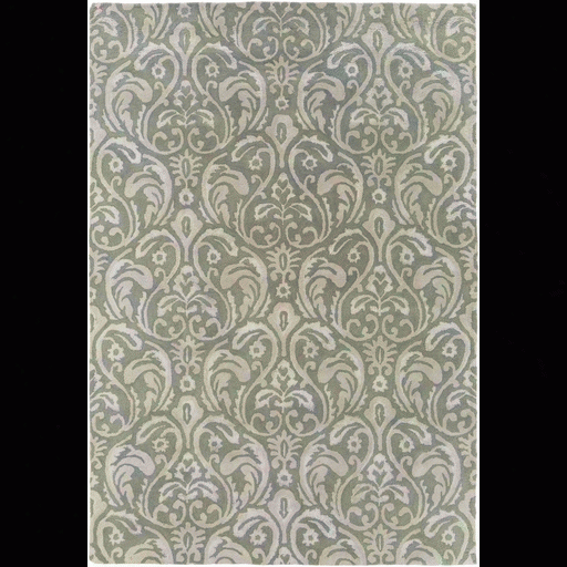 Sanderson Rug In Sage & Light Grey Design By Sanderson