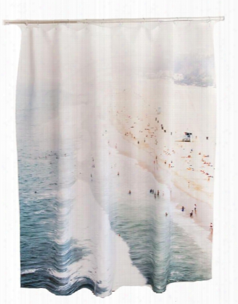 Santa Monica Shower Curtain Design By Elise Flashman