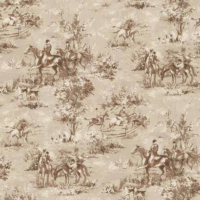 Saratoga Wallpaper In Beige Design By Ronald Redding