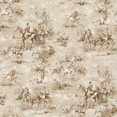 Saratoga Wallpaper In Soft Beige Design By Ronald Redding