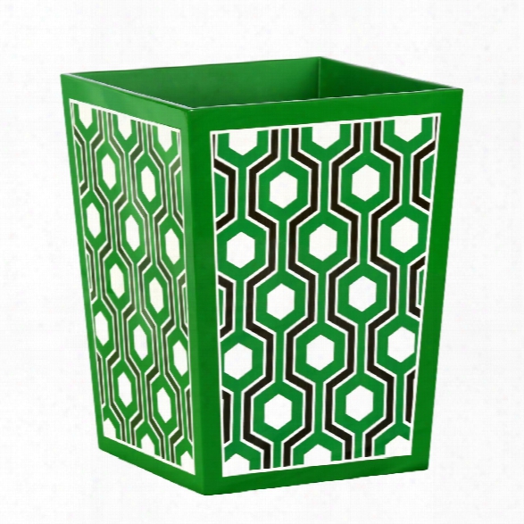 Sasoon Waste Basket In Green Design By Bungalow 5