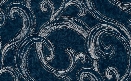 Sample of Abstract Swirl Wallpaper in Blue- Seabrook Designs