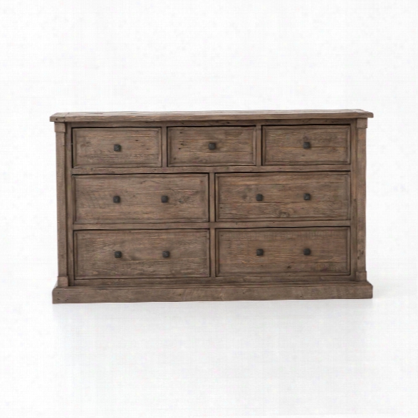 Cintra 7 Drawer Dresser In Rustic Sundried Ash