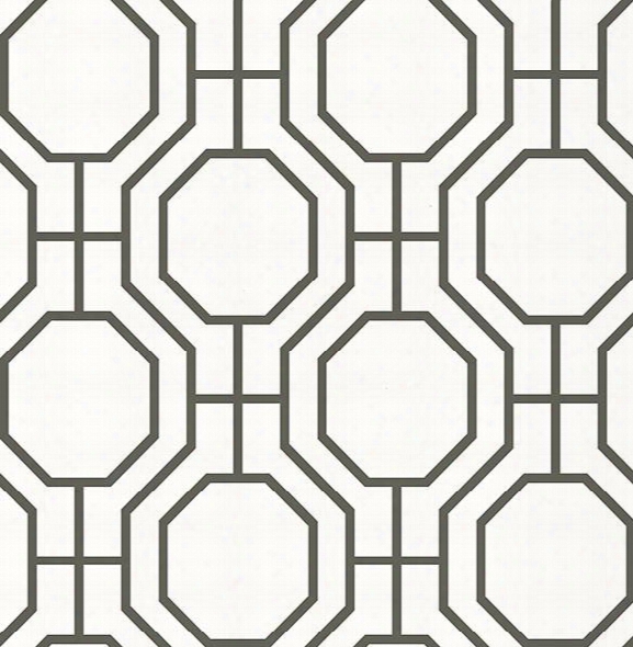 Circuit Black And White Modern Ironwork Wallpaper From The Symetrie Collection By Brewster Home Fashions