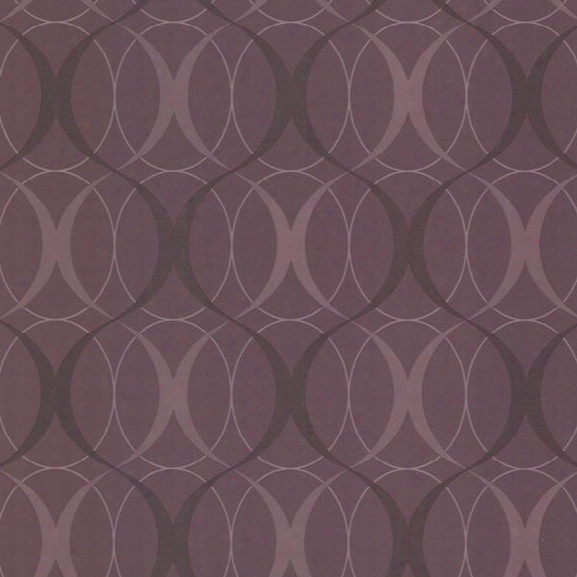 Spread Purple Retro Orb Wallpaper Design By Brewster Home Fashions