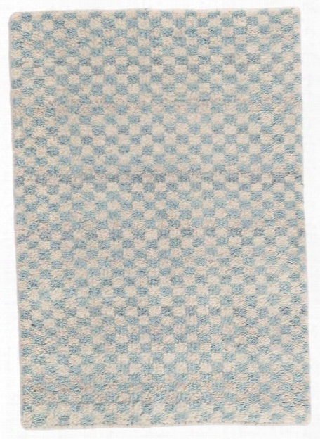 Citra Robin's Egg Blue Hand Knotted Wool Rug Design By Dash & Albert