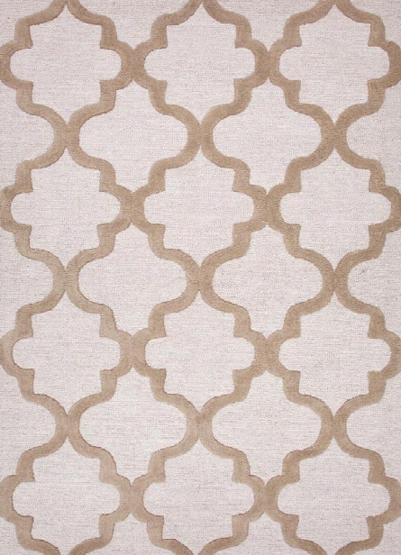 City Rug In Moonbeam & Cornstalk Design By Jaipur