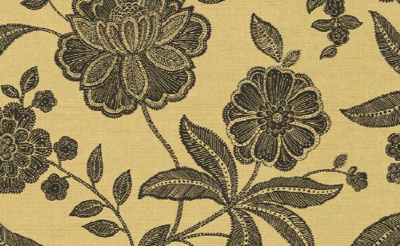 Cla Ssic Floral Wallpaper In Black And Browns Design By Seabrook Wallcoverings