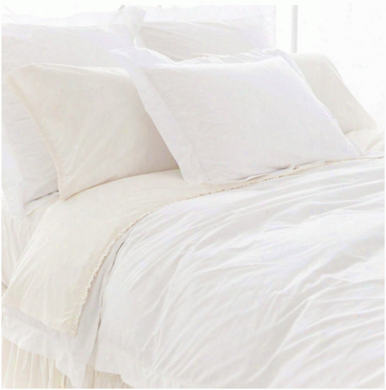 Classic Hemstitch White Bedding Design By Pine Cone Hill