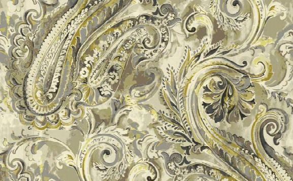 Classic Paisley Wallpaper In Cream And Metallic Design By Seabrook Wallcoverings