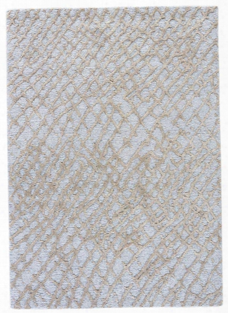 Clayton Rug In Silver Blue & Silver Sage Design By Jaipur