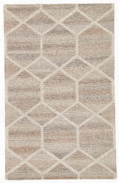 Cleveland Handmade Geometric Gray & Cream Area Rug Design By Jaipur