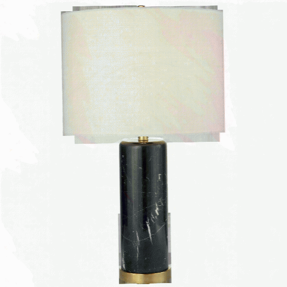 Cliff Table Lamp In Various Finishes W/ Linen Shade Design By Aerin