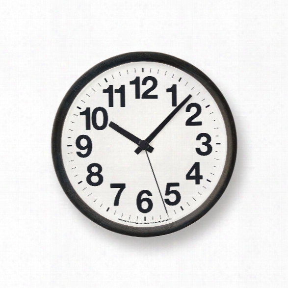 Clock A In Black Design By Lemnos