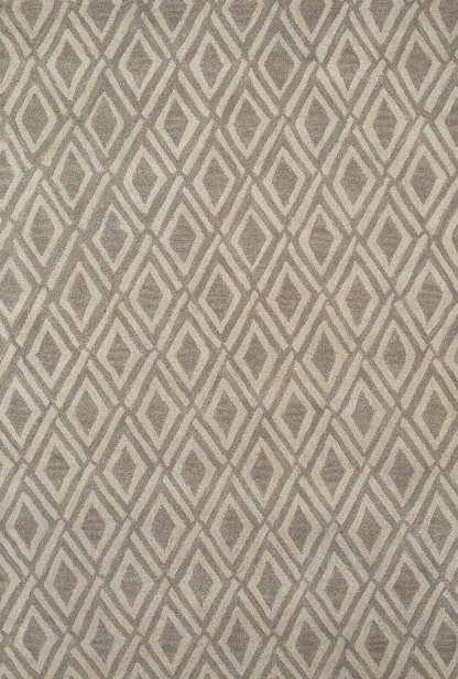 Colonnade Collection Hand Tufted Wool Area Rug In Light Gray By Bd Fine