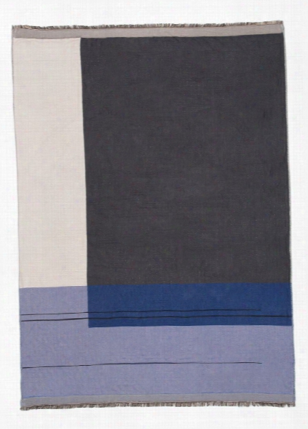 Color Block Throw In Blue Design By Ferm Living