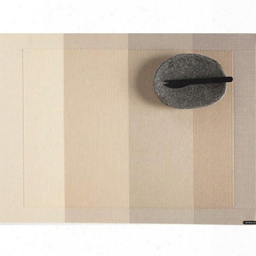 Color Tempo Rectangle Table Mat In Ivory Design By Chilewich