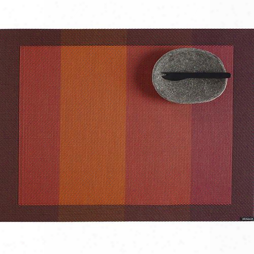 Color Tempo Rectangle Table Mat In Paprika Design By Chilewich