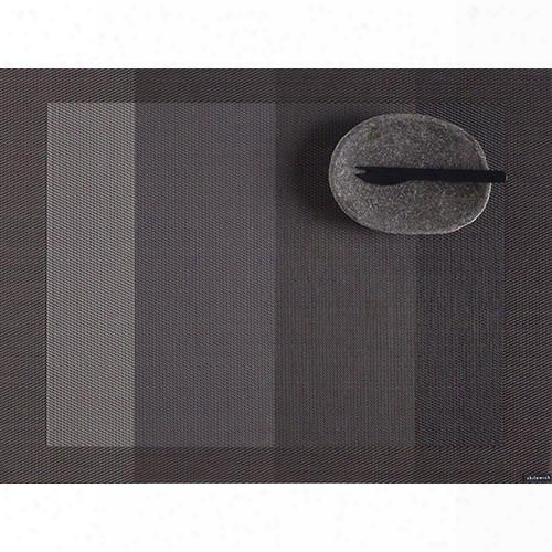 Color Tempo Rectangle Table Mat In  Slate Design By Chilewich