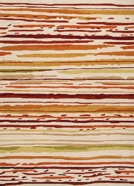 Colours Collection Sketchy Lines Rug In Red & White Design By Jaipur