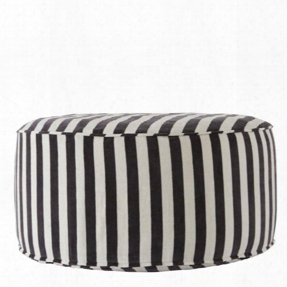 Confect Pouf In White & Asphalt Design By Oyoy