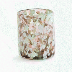 Confetti Glassware Double Old Fashioned In Pink Design By Hawkins New York